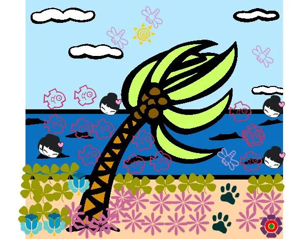 Dibujo de Playa en el viento pintado por Andreska en Dibujos.net ... Dibujo de Playa en el viento pintado por Andreska en Dibujos.net ...