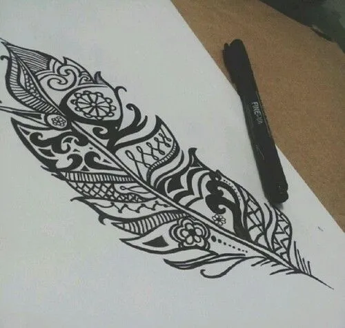 feather tattoo | plumas y hojas | Pinterest | Feather Tattoos ... feather tattoo | plumas y hojas | Pinterest | Feather Tattoos ...