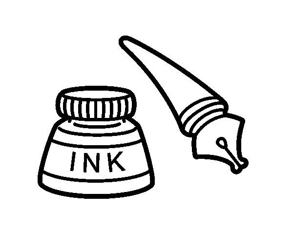 Dibujo de Pluma para Colorear - Dibujos.net Dibujo de Pluma para Colorear - Dibujos.net