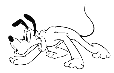 Dibujo de Pluto para colorear ~ Dibujos para Colorear Infantil