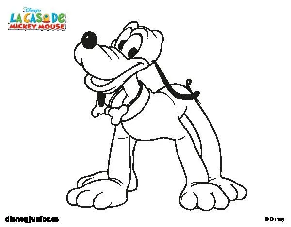 Dibujo de Pluto para Colorear - Dibujos.net