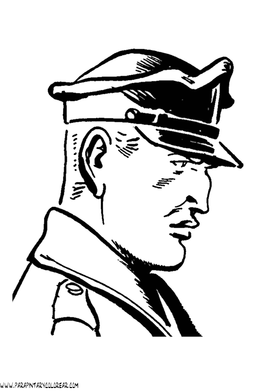 dibujos de policias Colouring Pages