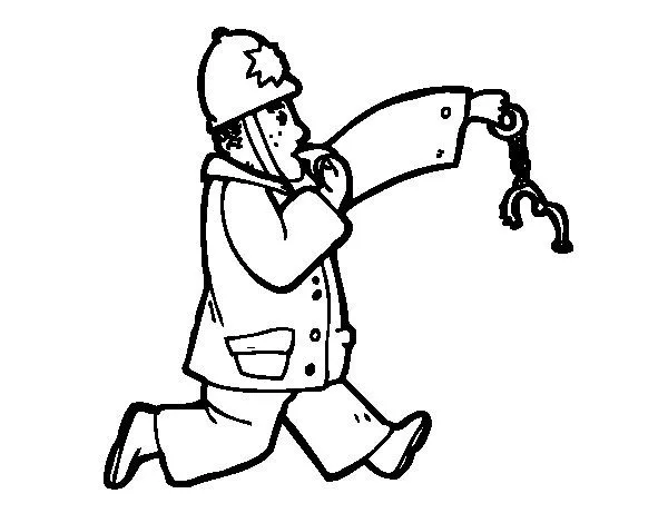 Dibujo de Policía Urbana para Colorear - Dibujos.net