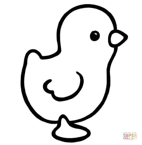 Dibujo de Pollito para colorear | Dibujos para colorear imprimir ...