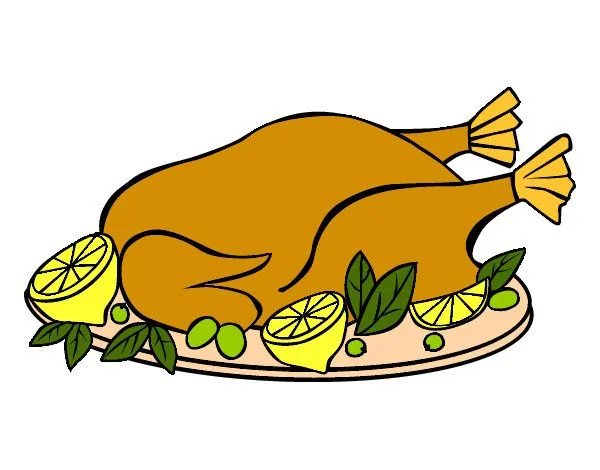 Dibujo de pollo asado pintado por Barbie123 en Dibujos.net el día ... Dibujo de pollo asado pintado por Barbie123 en Dibujos.net el día ...