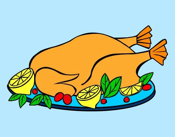 Dibujo de Pollo Asado pintado por Saritita en Dibujos.net el día ... Dibujo de Pollo Asado pintado por Saritita en Dibujos.net el día ...