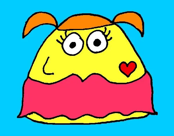 Dibujo de Pou chica pintado por Gcabob en Dibujos.net el día 14-09 ...