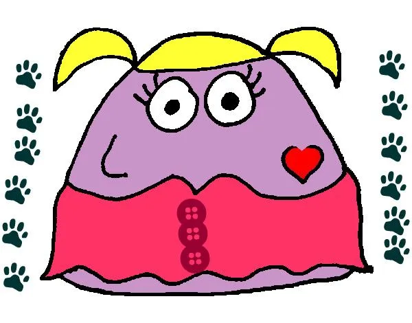 Dibujo de Pou chica pintado por Lalm en Dibujos.net el día 24-07 ... Dibujo de Pou chica pintado por Lalm en Dibujos.net el día 24-07 ...