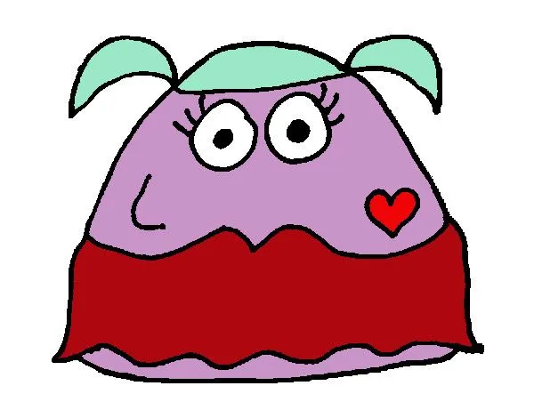 Dibujo de Pou chica pintado por Michelletr en Dibujos.net el día ...