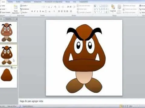 Como hacer un dibujo en Power Point - YouTube