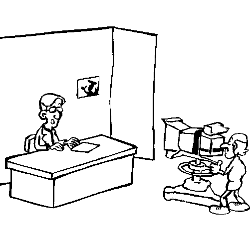 Dibujo de Presentador de televisión para Colorear - Dibujos.net Dibujo de Presentador de televisión para Colorear - Dibujos.net