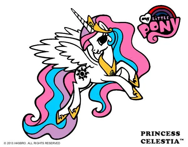 Dibujo de princesa celestia pintado por Roneigly en Dibujos.net el ...