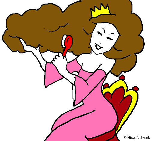 Dibujo de Princesa peinándose pintado por Peinado en Dibujos.net ... Dibujo de Princesa peinándose pintado por Peinado en Dibujos.net ...