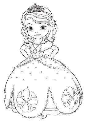 Dibujo de Princesa Sofia ~ 4 Dibujo