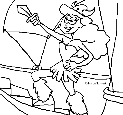 Dibujo de Princesa vikinga para Colorear - Dibujos.net Dibujo de Princesa vikinga para Colorear - Dibujos.net