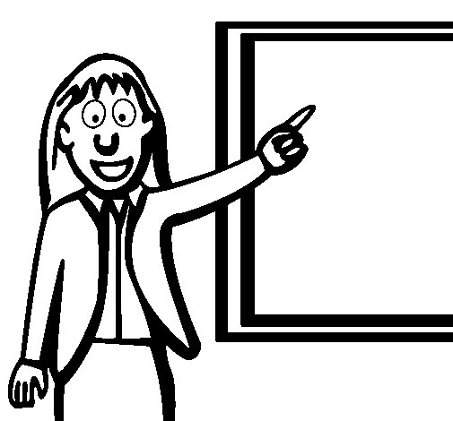 Dibujo de Profesora para Colorear - Dibujos.net Dibujo de Profesora para Colorear - Dibujos.net