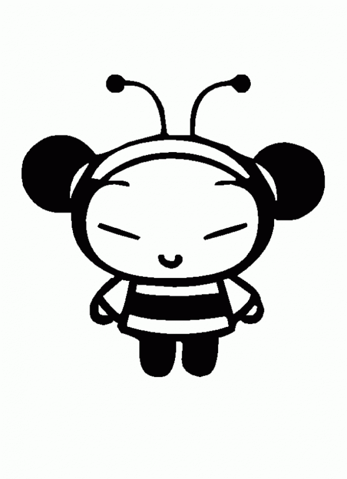 Dibujo de Pucca de abeja para colorear. Dibujos infantiles de ... Dibujo de Pucca de abeja para colorear. Dibujos infantiles de ...