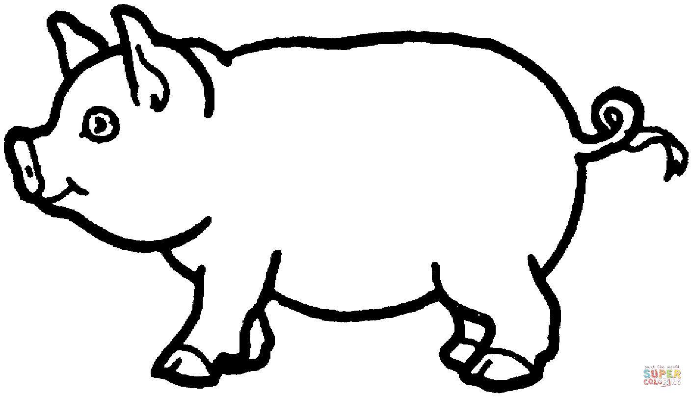 Dibujo de Puerquito para colorear | Dibujos para colorear imprimir ... Dibujo de Puerquito para colorear | Dibujos para colorear imprimir ...