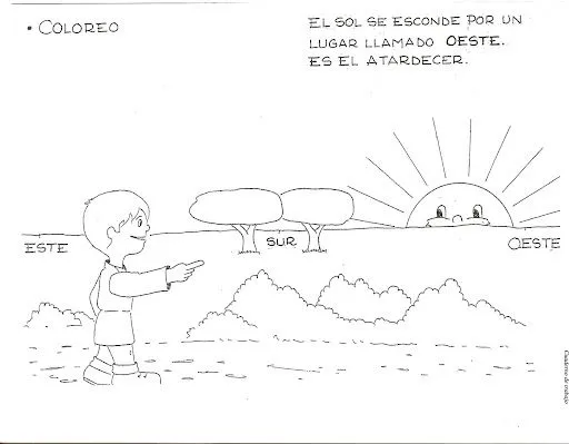 DIBUJO PUNTOS CARDINALES PARA COLOREAR - Imagui DIBUJO PUNTOS CARDINALES PARA COLOREAR - Imagui