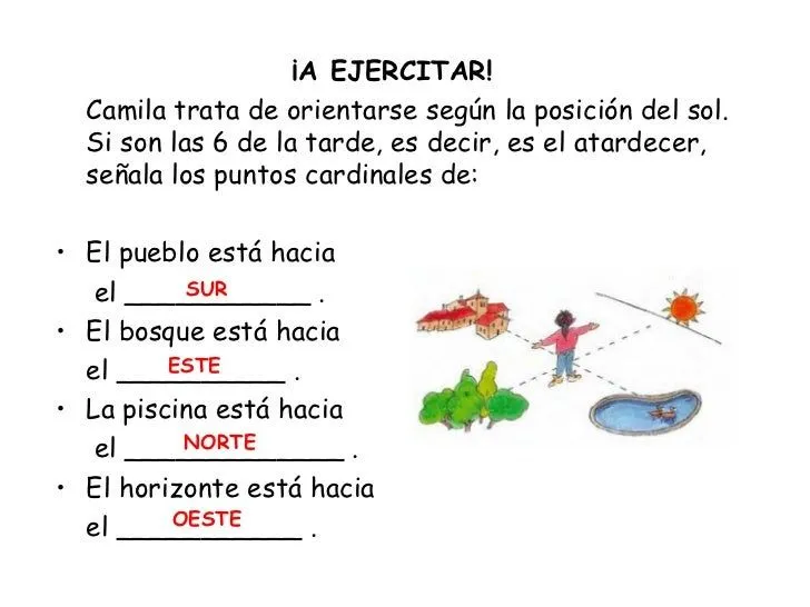 Dibujo de puntos cardinales para niños - Imagui Dibujo de puntos cardinales para niños - Imagui