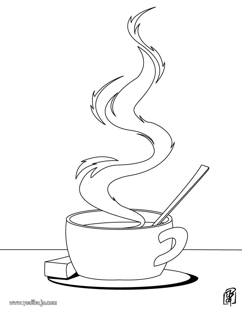 Dibujo ¡Qué rico chocolate con leche! - Los cocineros en ciernes
