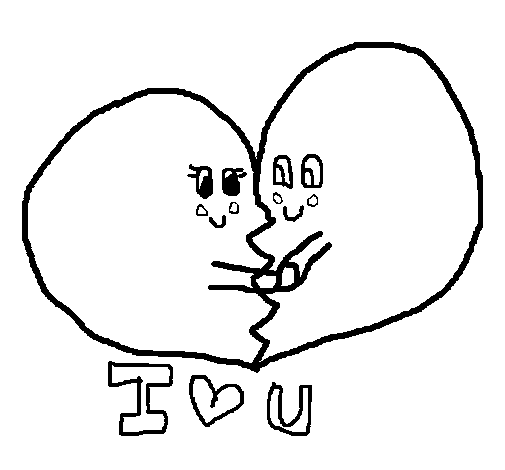 Dibujo de Te quiero para Colorear - Dibujos.net Dibujo de Te quiero para Colorear - Dibujos.net