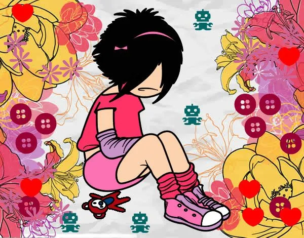 Dibujo de "Chica Triste Emo por un amor" pintado por Bryna en ... Dibujo de "Chica Triste Emo por un amor" pintado por Bryna en ...