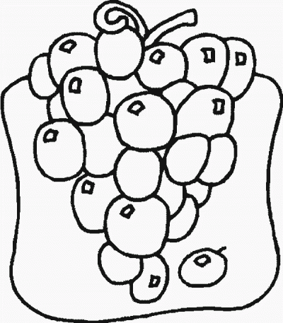 Dibujo de Racimo de uvas. Dibujo para colorear de Racimo de uvas ... Dibujo de Racimo de uvas. Dibujo para colorear de Racimo de uvas ...