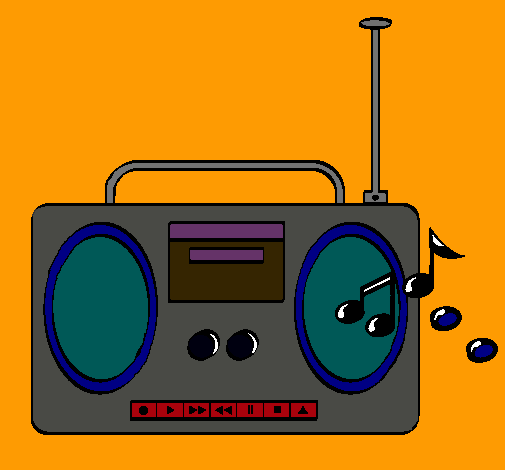 Dibujo de Radio cassette 2 pintado por Grabadora en Dibujos.net el ...