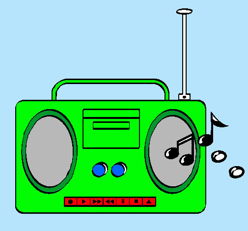 Dibujo de Radio cassette 2 pintado por Grabadora en Dibujos.net el ...