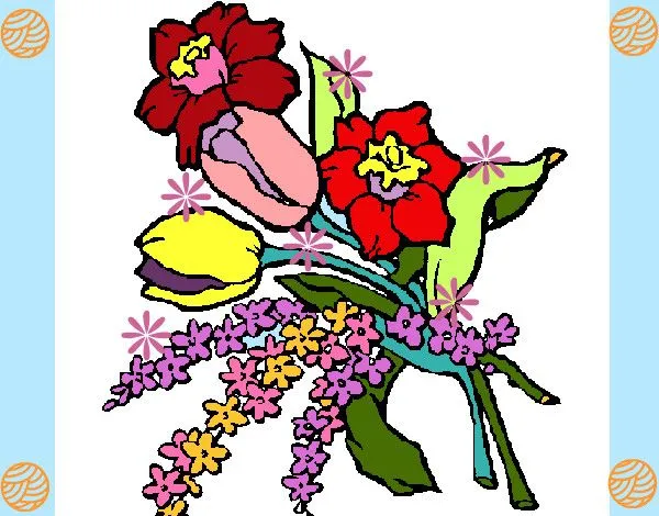 Dibujo de Ramo de flores pintado por Neva32 en Dibujos.net el día ...