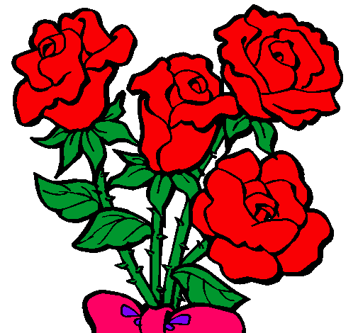 Dibujo de Ramo de rosas pintado por Aeta en Dibujos.net el día 30 ... Dibujo de Ramo de rosas pintado por Aeta en Dibujos.net el día 30 ...