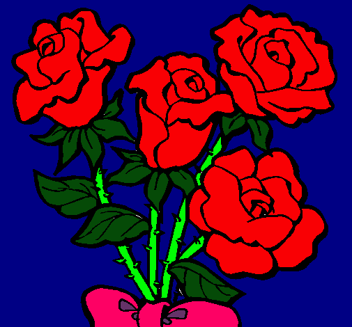 Dibujo de Ramo de rosas pintado por Rosales en Dibujos.net el día ... Dibujo de Ramo de rosas pintado por Rosales en Dibujos.net el día ...