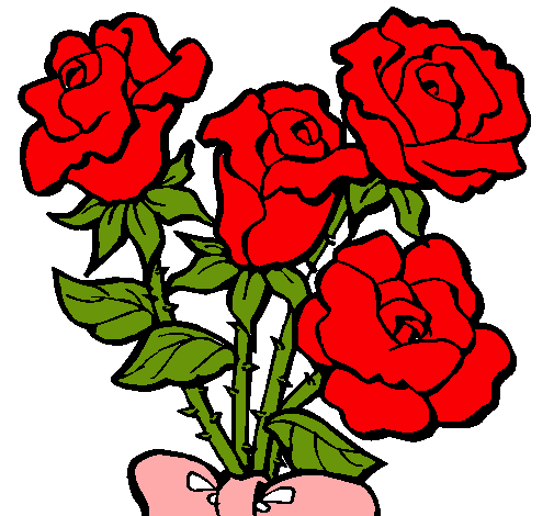 Dibujo de Ramo de rosas pintado por Rosas en Dibujos.net el día 12 ... Dibujo de Ramo de rosas pintado por Rosas en Dibujos.net el día 12 ...