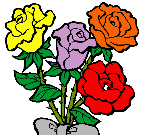 Dibujo de Ramo de rosas pintado por Teamo en Dibujos.net el día 24 ... Dibujo de Ramo de rosas pintado por Teamo en Dibujos.net el día 24 ...