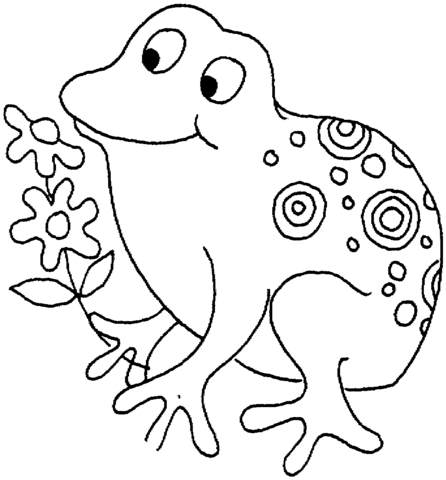Dibujo de Rana a Lunares para colorear | Dibujos para colorear ... Dibujo de Rana a Lunares para colorear | Dibujos para colorear ...
