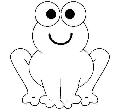 Dibujo de Rana sonriente para Colorear - Dibujos.net Dibujo de Rana sonriente para Colorear - Dibujos.net