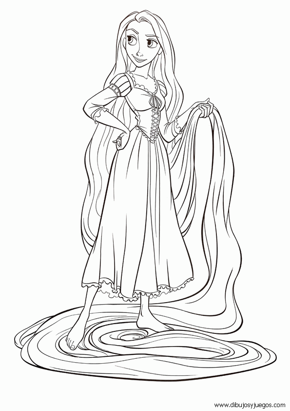 dibujo-rapunzel-walt-disney-039 | Dibujos y juegos, para pintar y ... dibujo-rapunzel-walt-disney-039 | Dibujos y juegos, para pintar y ...