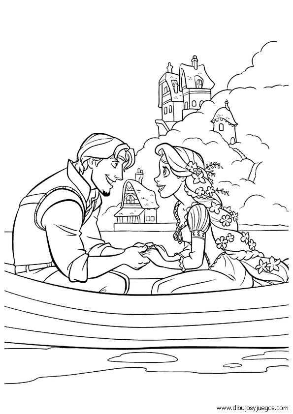 dibujo-rapunzel-walt-disney-042 | Dibujos y juegos, para pintar y ...