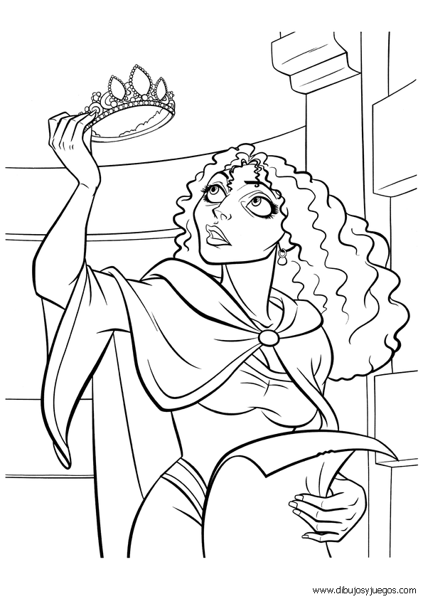 dibujo-rapunzel-walt-disney-096 | Dibujos y juegos, para pintar y ...
