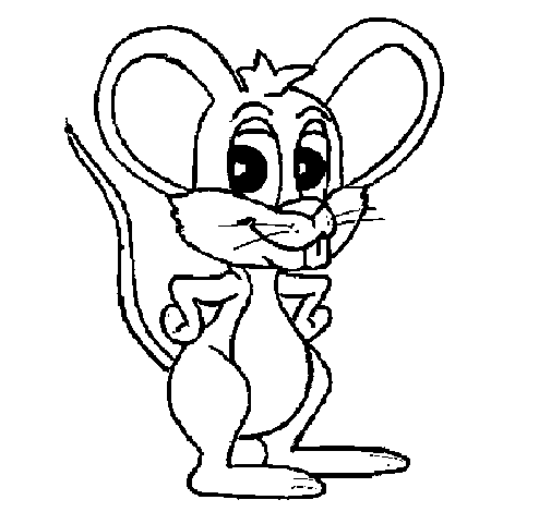 Dibujo de Ratón 1 para Colorear - Dibujos.net Dibujo de Ratón 1 para Colorear - Dibujos.net