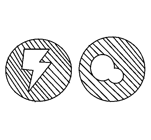 Dibujo de Rayo y burbuja para Colorear - Dibujos.net Dibujo de Rayo y burbuja para Colorear - Dibujos.net