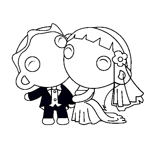 Dibujo de Recién casados II pintado por Boda en Dibujos.net el día ...