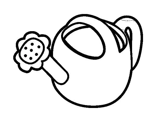 Dibujo de Regadera para Colorear - Dibujos.net Dibujo de Regadera para Colorear - Dibujos.net