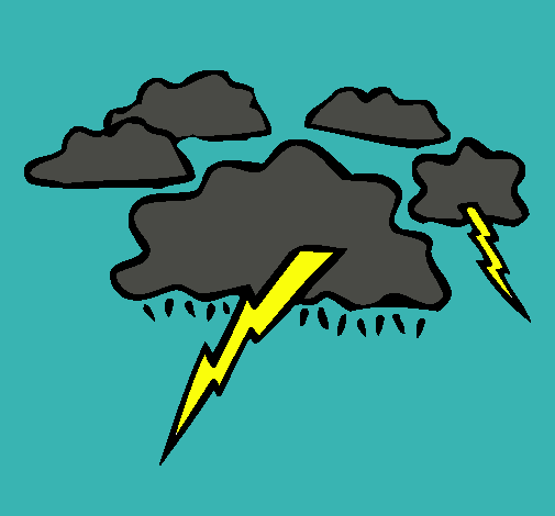 Dibujo de Relámpagos pintado por Tormenta en Dibujos.net el día 18 ...