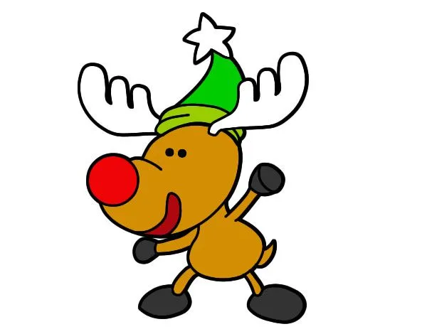 Dibujo de Un reno pintado por Anagodu en Dibujos.net el día 14-11 ...