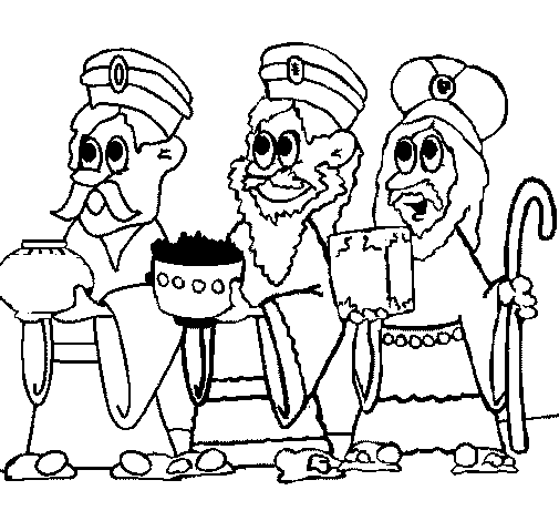 Dibujo de Los Reyes Magos para Colorear - Dibujos.net Dibujo de Los Reyes Magos para Colorear - Dibujos.net