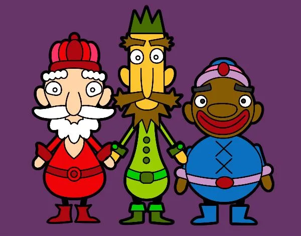 Dibujo de Los Reyes Magos de Oriente pintado por Queyla en Dibujos ... Dibujo de Los Reyes Magos de Oriente pintado por Queyla en Dibujos ...