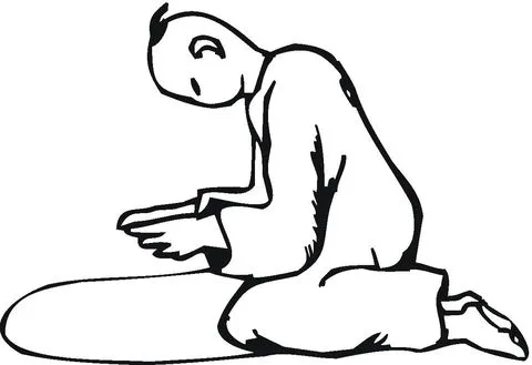 Dibujo de Rezar de Rodillas para colorear | Dibujos para colorear ... Dibujo de Rezar de Rodillas para colorear | Dibujos para colorear ...
