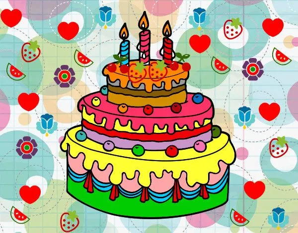 Dibujos animados de pasteles de cumpleaños - Imagui